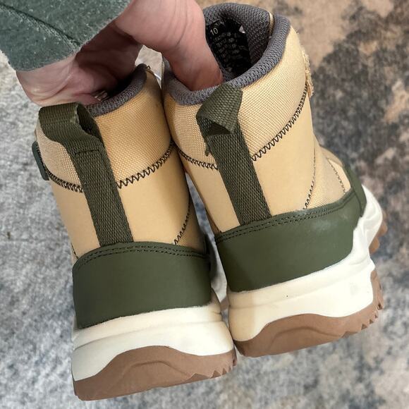 Cat & Jack Kids 10 Noah Winter High Cut Snow Boots Lace Up Tan Warm Boys Girls - Picture 6 of 8